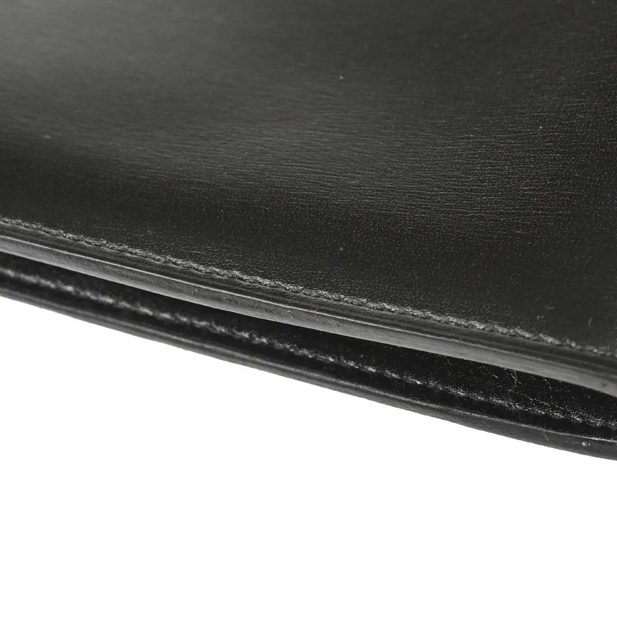 Hermes Onimaitou Pochette Box Calf Black Leather Clutche & Pouche Bag (Pre-Owned)
