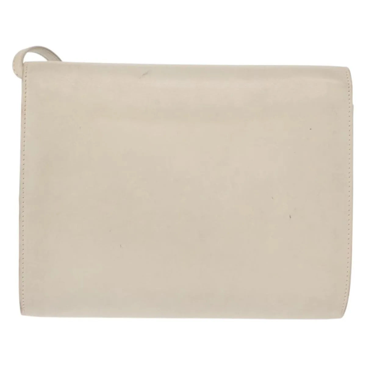 Celine Vintage Leather Ecru Leather Shoulder Bag Bag (Pre-Owned)
