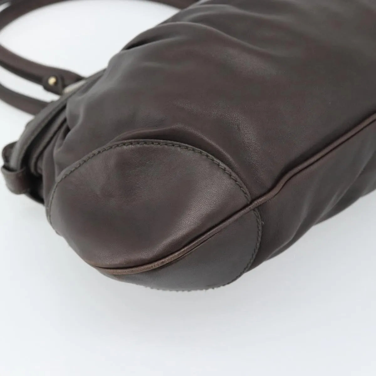 Salvatore Ferragamo Marisa Leather Brown Leather Handbag (Pre-Owned)