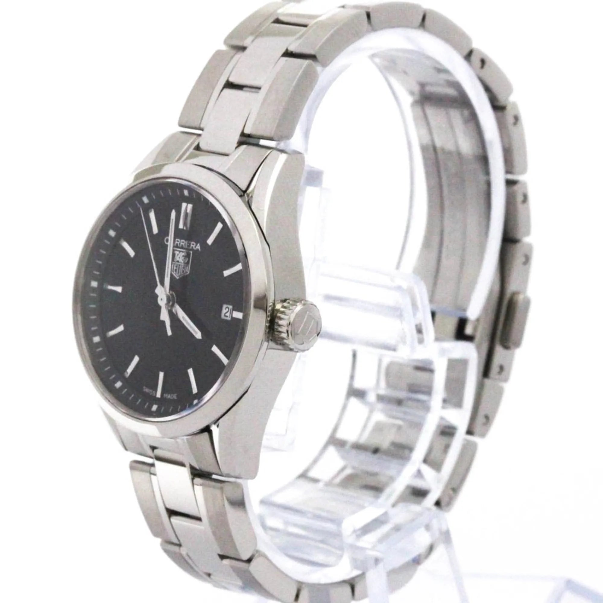 Tag Heuer Carrera Quartz Stainless Steel Watch (Pre-Owned)