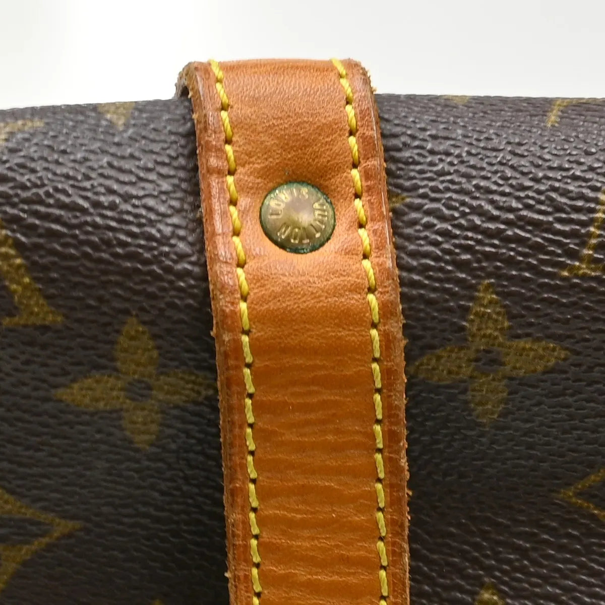 Louis Vuitton Saumur Monogram Canvas Brown Canvas Shoulder Bag Bag (Pre-Owned)