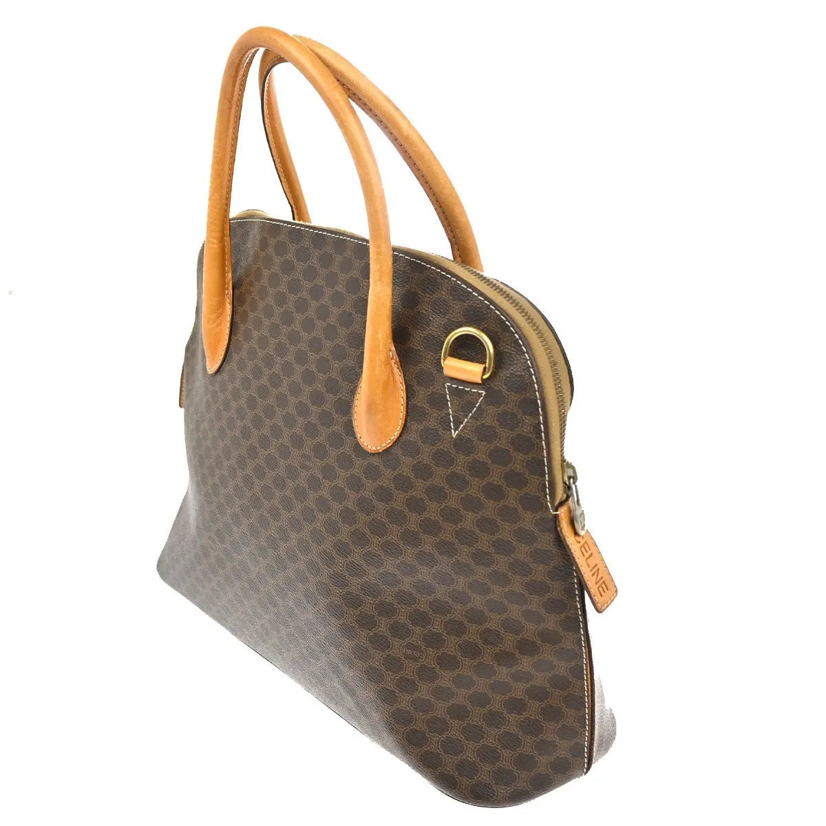 Celine Macadam Macadam With Leather Brown Pvc Handbag (Pre-Owned)