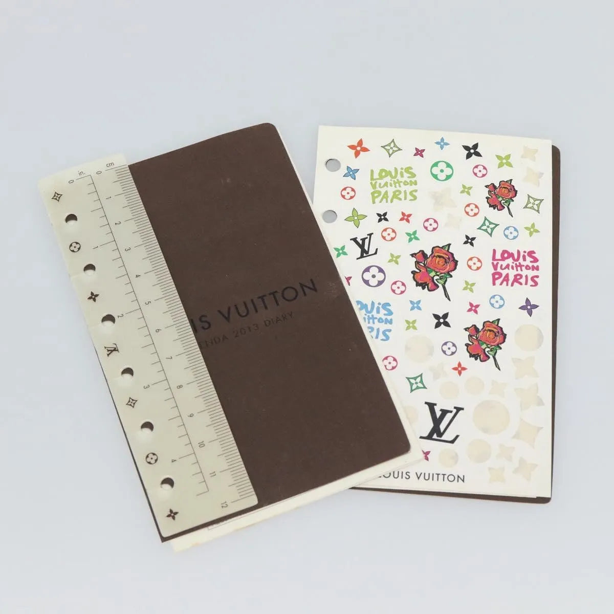 Louis Vuitton Agenda Cover Damier Beige Canvas Clutche & Pouche Bag (Pre-Owned)