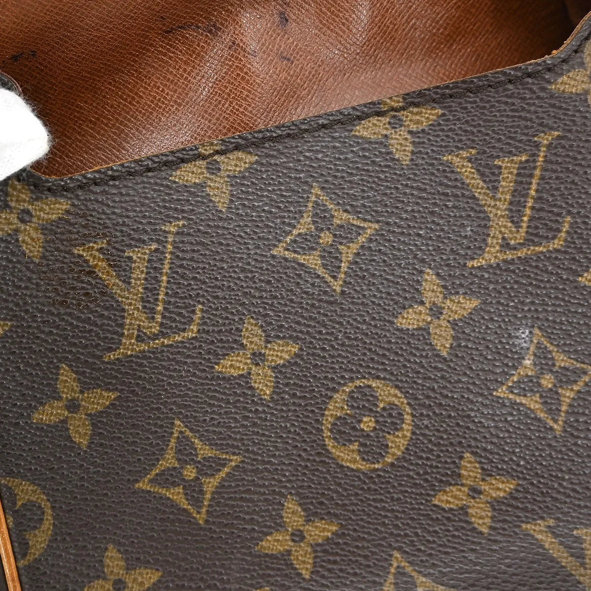 Louis Vuitton Cartouchiere Monogram Canvas Brown Canvas Shoulder Bag Bag (Pre-Owned)