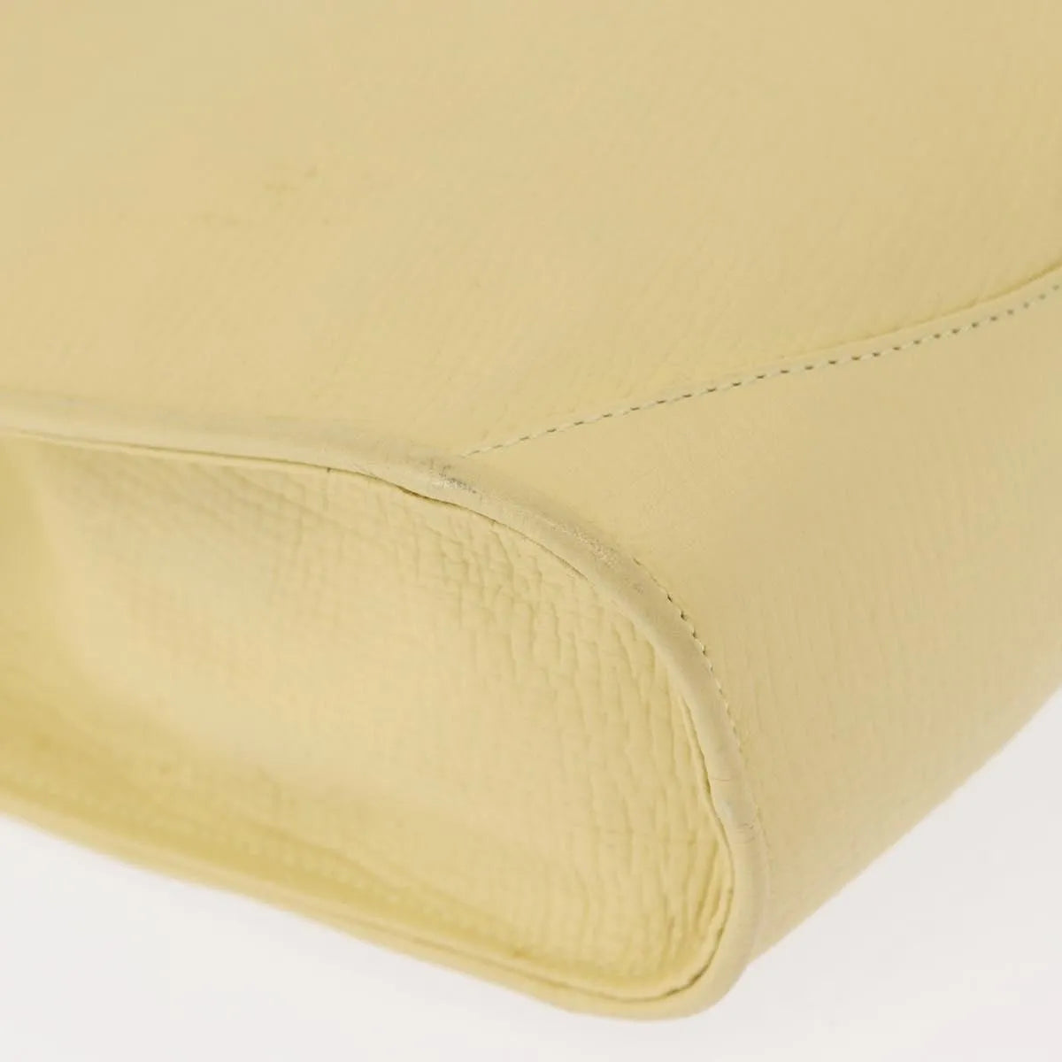 Loewe Vintage Leather Yellow Leather Shoulder Bag Bag (Pre-Owned)