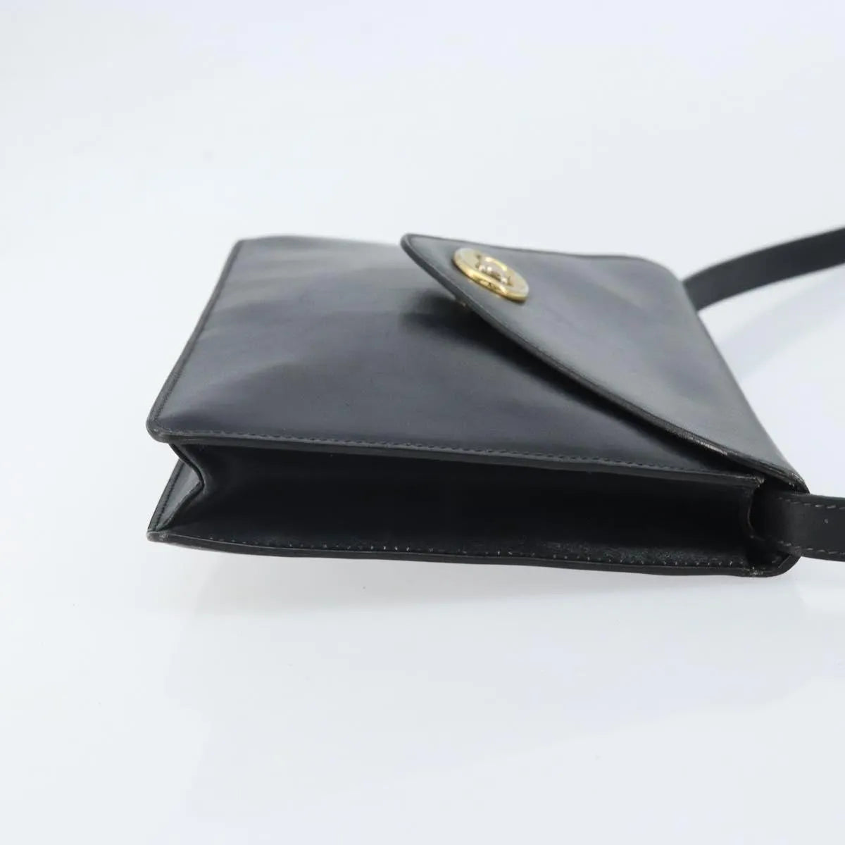 Celine Vintage Leather Black Leather Shoulder Bag Bag (Pre-Owned)