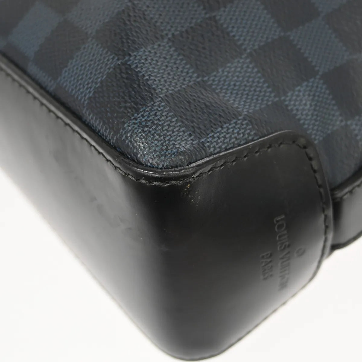 Louis Vuitton Greenwich Messenger Damier Cobalt Black Canvas Shoulder Bag Bag (Pre-Owned)