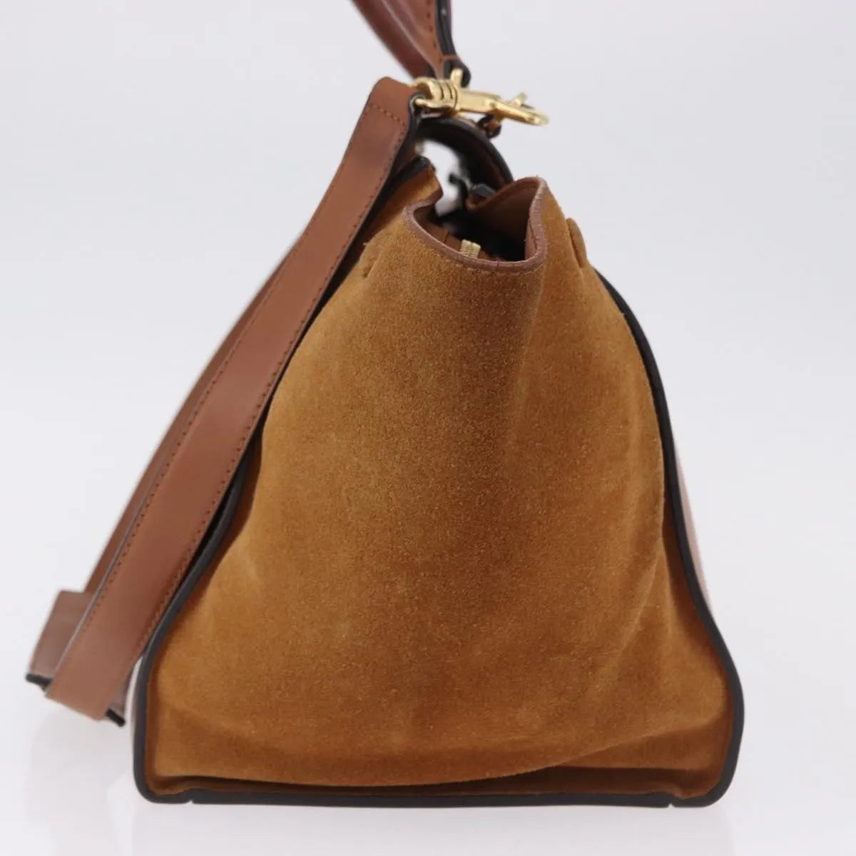 Celine Trapeze Leather Brown Leather Handbag (Pre-Owned)