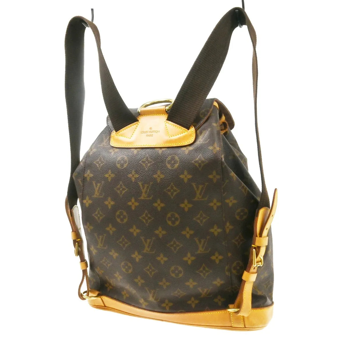 Louis Vuitton Vintage Montsouris Monogram Canvas Brown Canvas Backpack Bag (Pre-Owned)