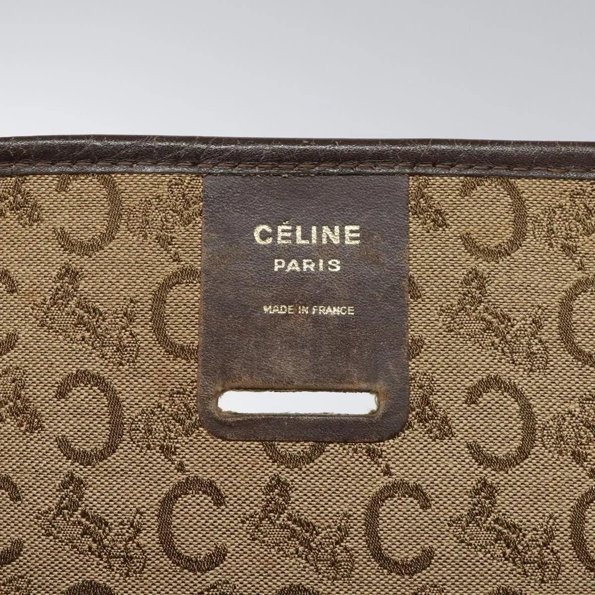 Celine C Sulky Canvas Brown Canvas Shoulder Bag Bag (Pre-Owned)