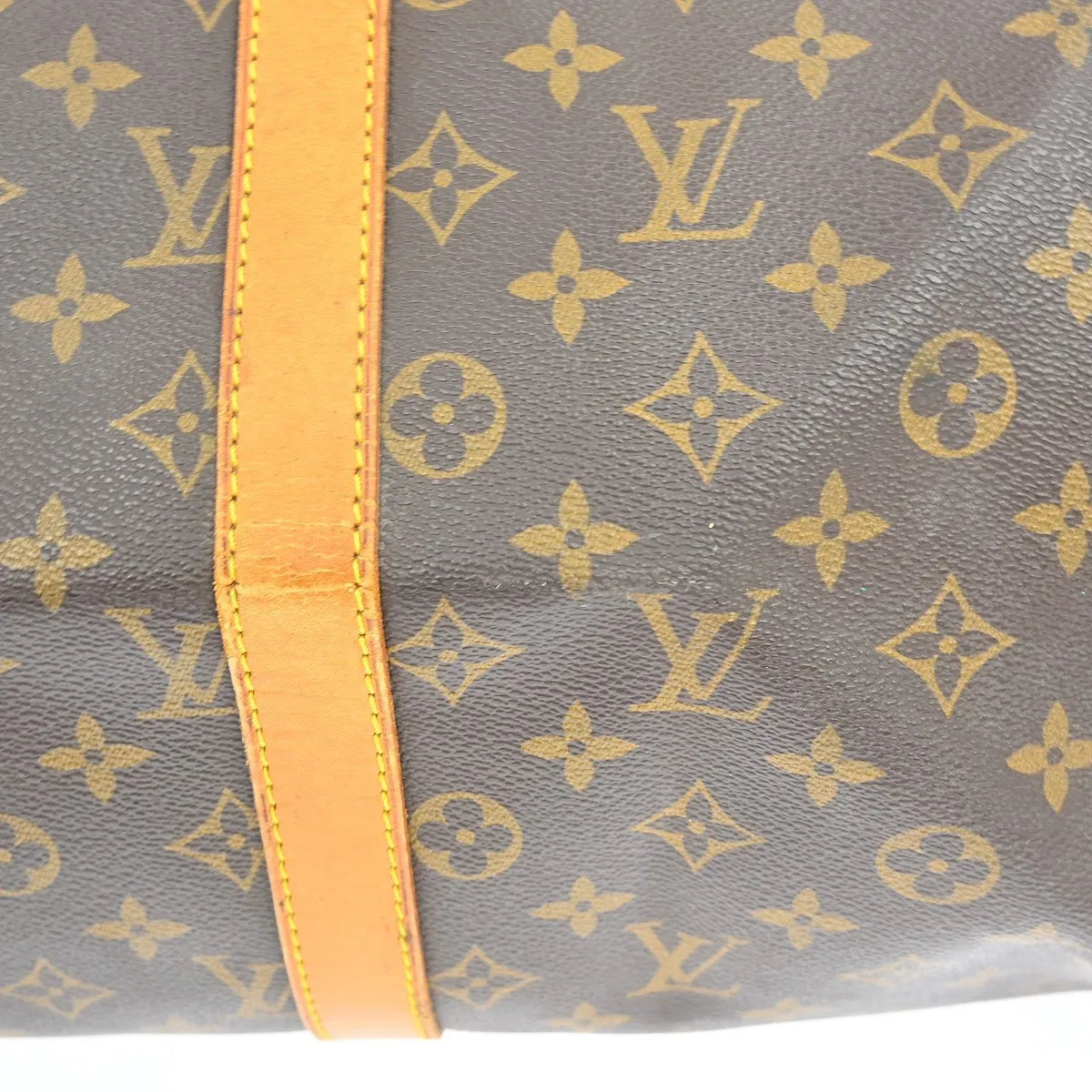 Louis Vuitton Keepall Bag Monogram Canvas Brown Canvas Travel Bag Bag (Pre-Owned)