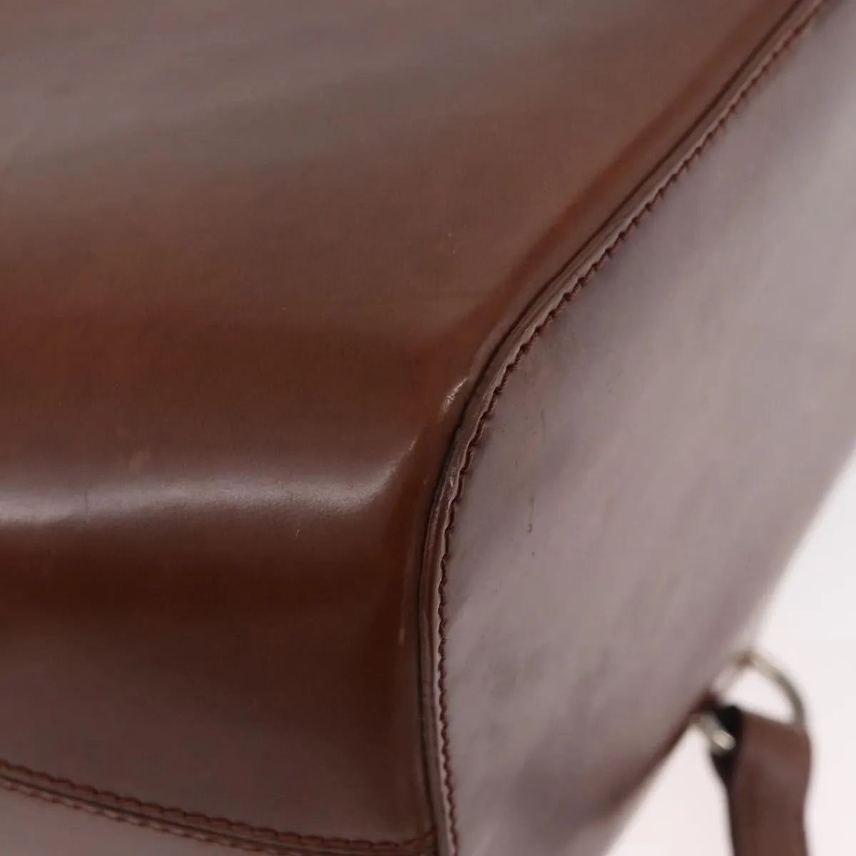 Cartier Panthère Shoulder Patent Leather Brown Leather Shoulder Bag Bag (Pre-Owned)