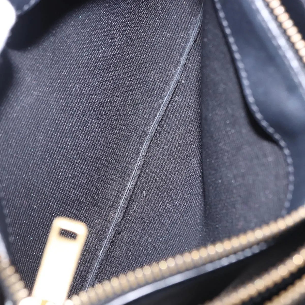 Celine Trio Leather Black Leather Shoulder Bag Bag (Pre-Owned)