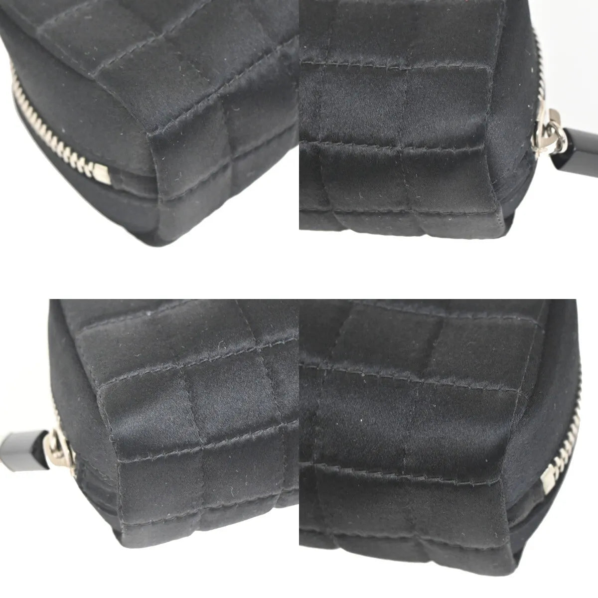Chanel Chocolate Bar Clutch Nylon Black Nylon Clutche & Pouche Bag (Pre-Owned)