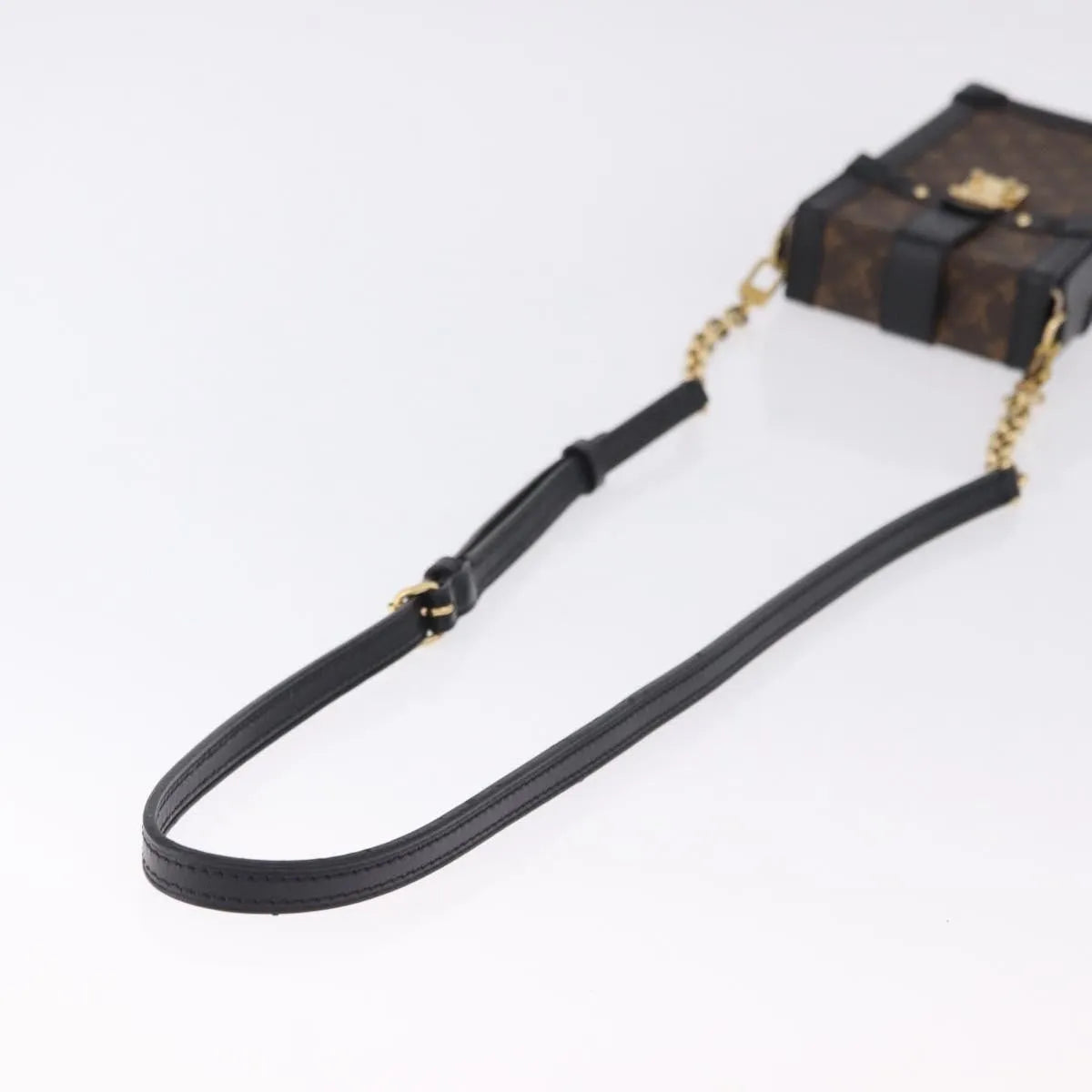 Louis Vuitton Vertical Trunk Pochette Monogram Canvas Brown Canvas Clutche & Pouche Bag (Pre-Owned)