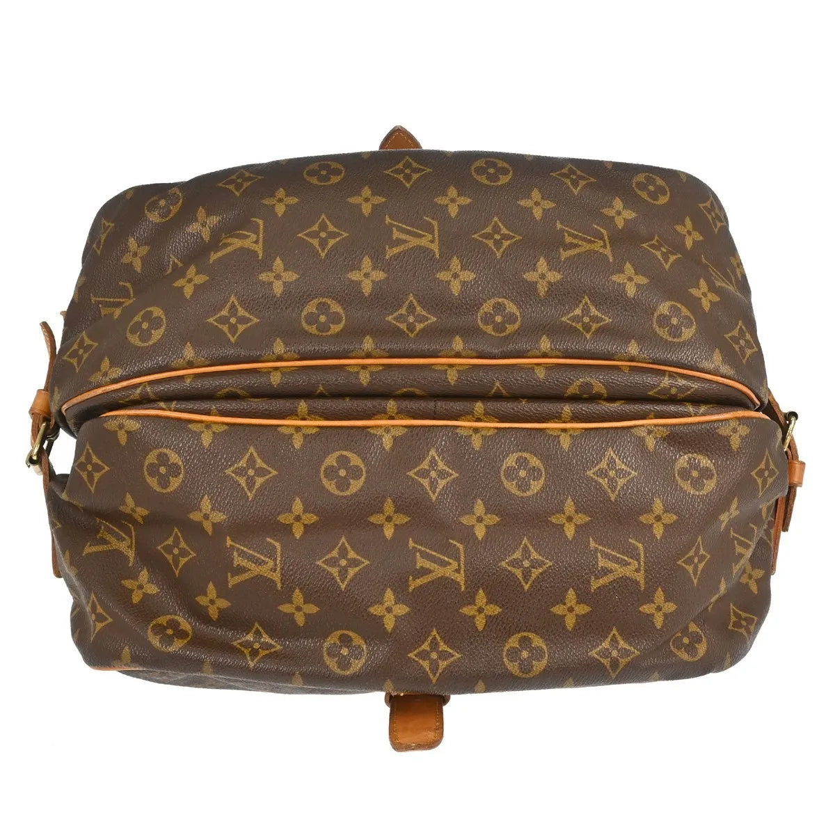 Louis Vuitton Saumur Monogram Canvas Brown Canvas Shoulder Bag Bag (Pre-Owned)
