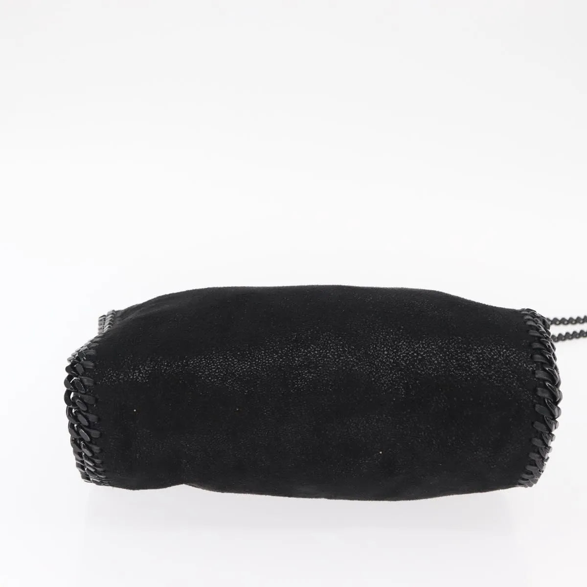Stella Mccartney Falabella Fold Over Shaggy Deer Black Polyester Shoulder Bag Bag (Pre-Owned)