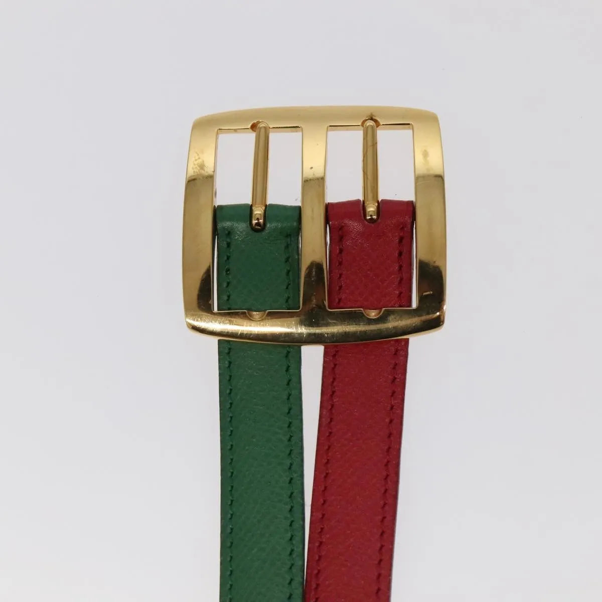 Hermes Double Hole Buckle Belt Metal And Leather Multicolour Leather Belts Accessory (Pre-Owned)