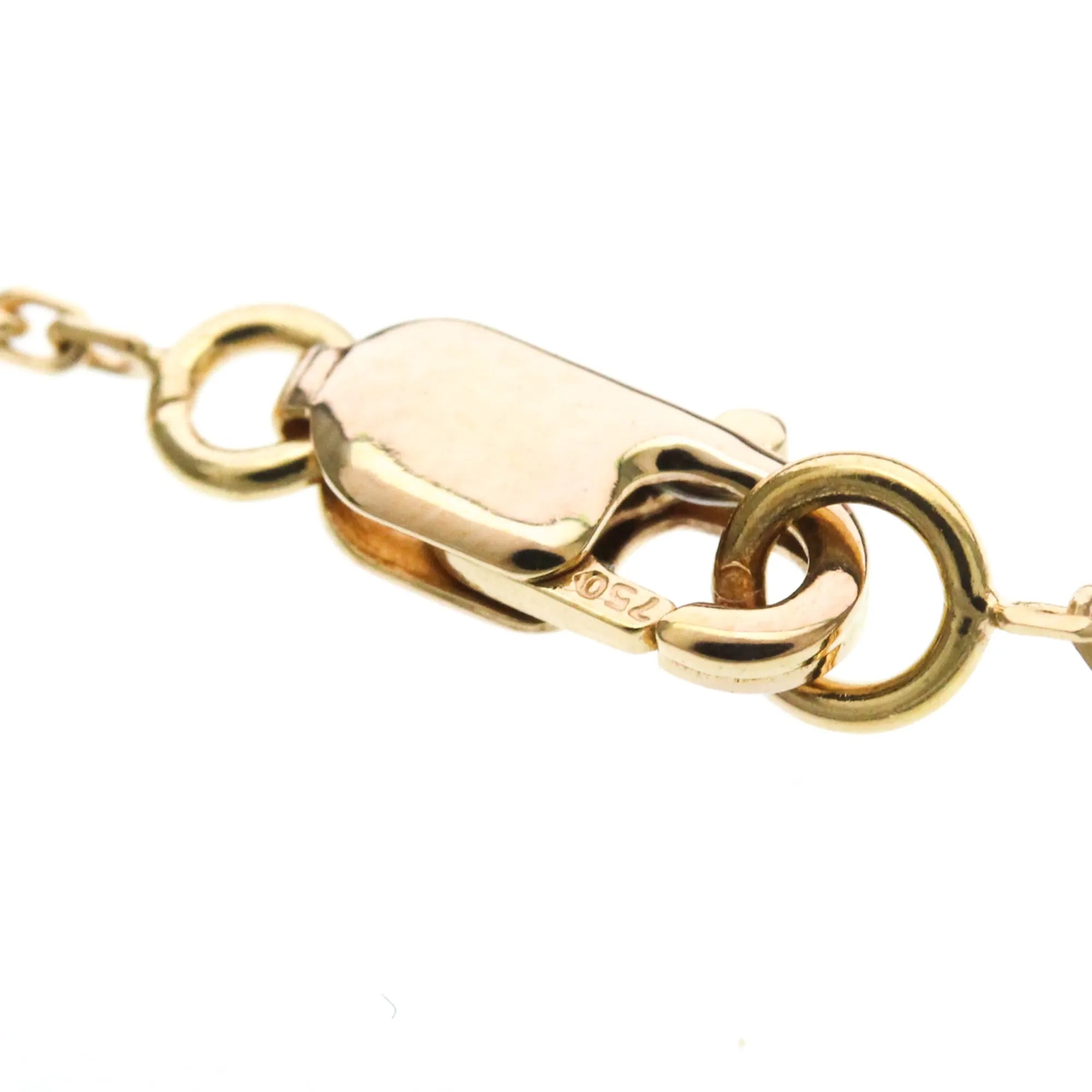 Van Cleef & Arpels Sweet Alhambra Pendant 18K Rose Gold And Carnelian Gold Pink_Gold Necklace Jewelry (Pre-Owned)