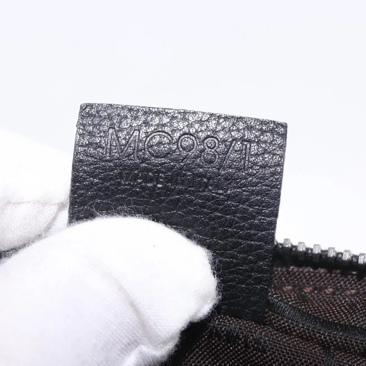 Celine Vintage Zip Wristlet Clutch Leather Black Leather Clutche & Pouche Bag (Pre-Owned)