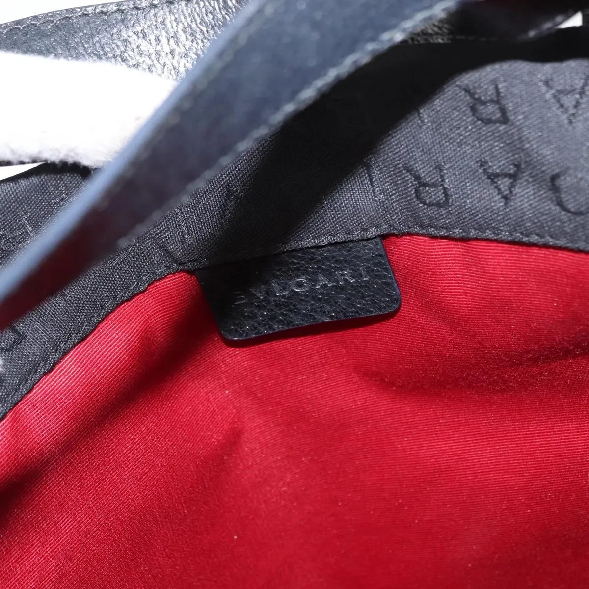 Bvlgari Logomania Canvas Black Canvas Tote Bag Bag (Pre-Owned)