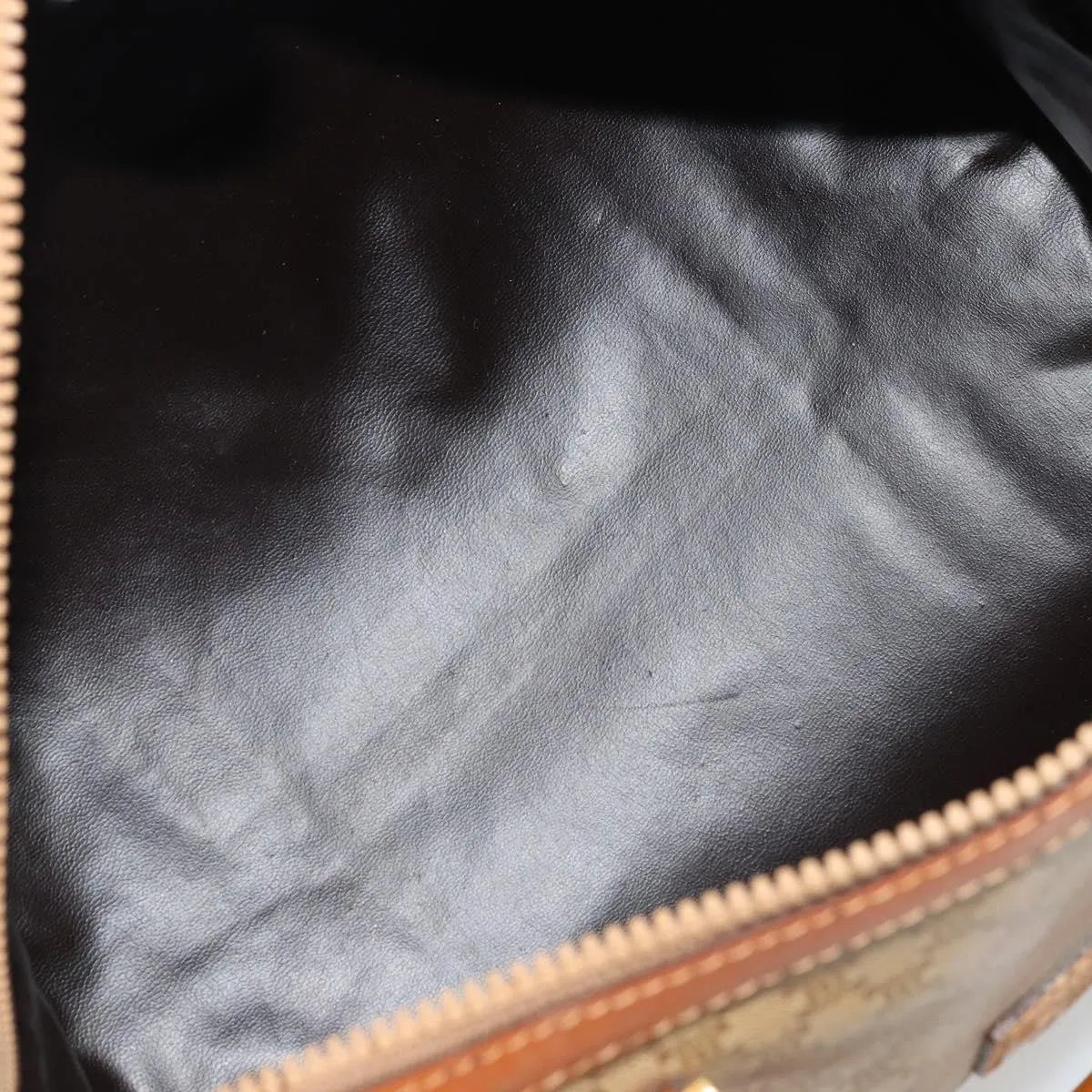 Celine Vintage Macadam Canvas And Leather Beige Canvas Handbag (Pre-Owned)