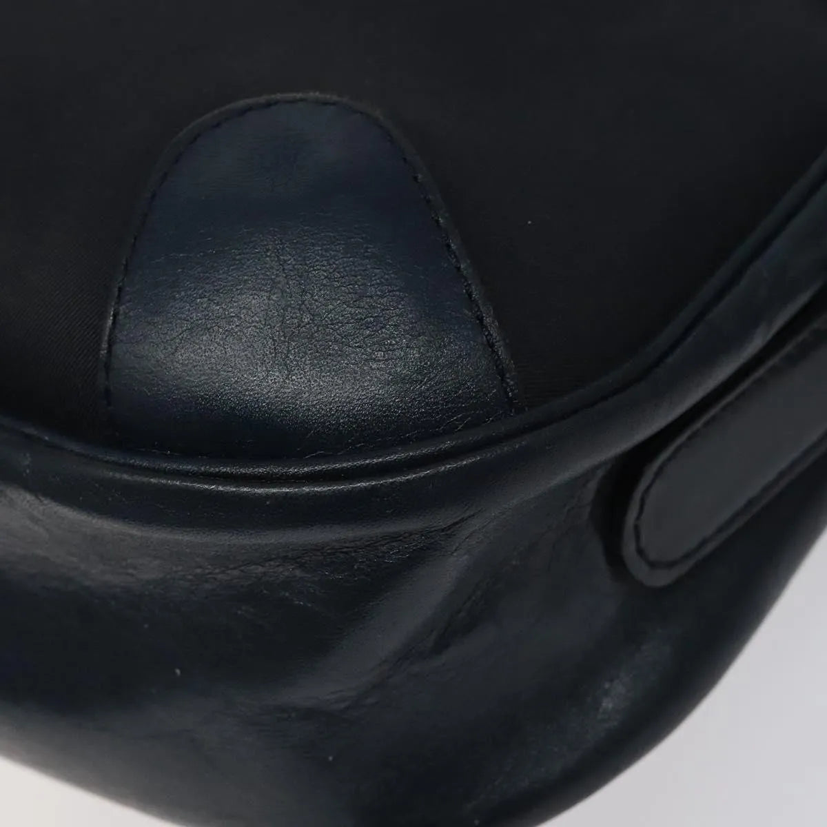 Burberry Vintage Canvas Navy Canvas Shoulder Bag Bag (Pre-Owned)