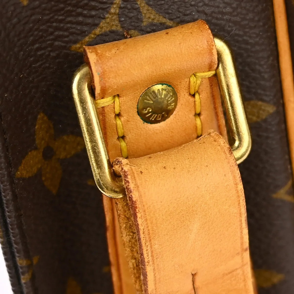 Louis Vuitton Cartouchiere Monogram Canvas Brown Canvas Shoulder Bag Bag (Pre-Owned)