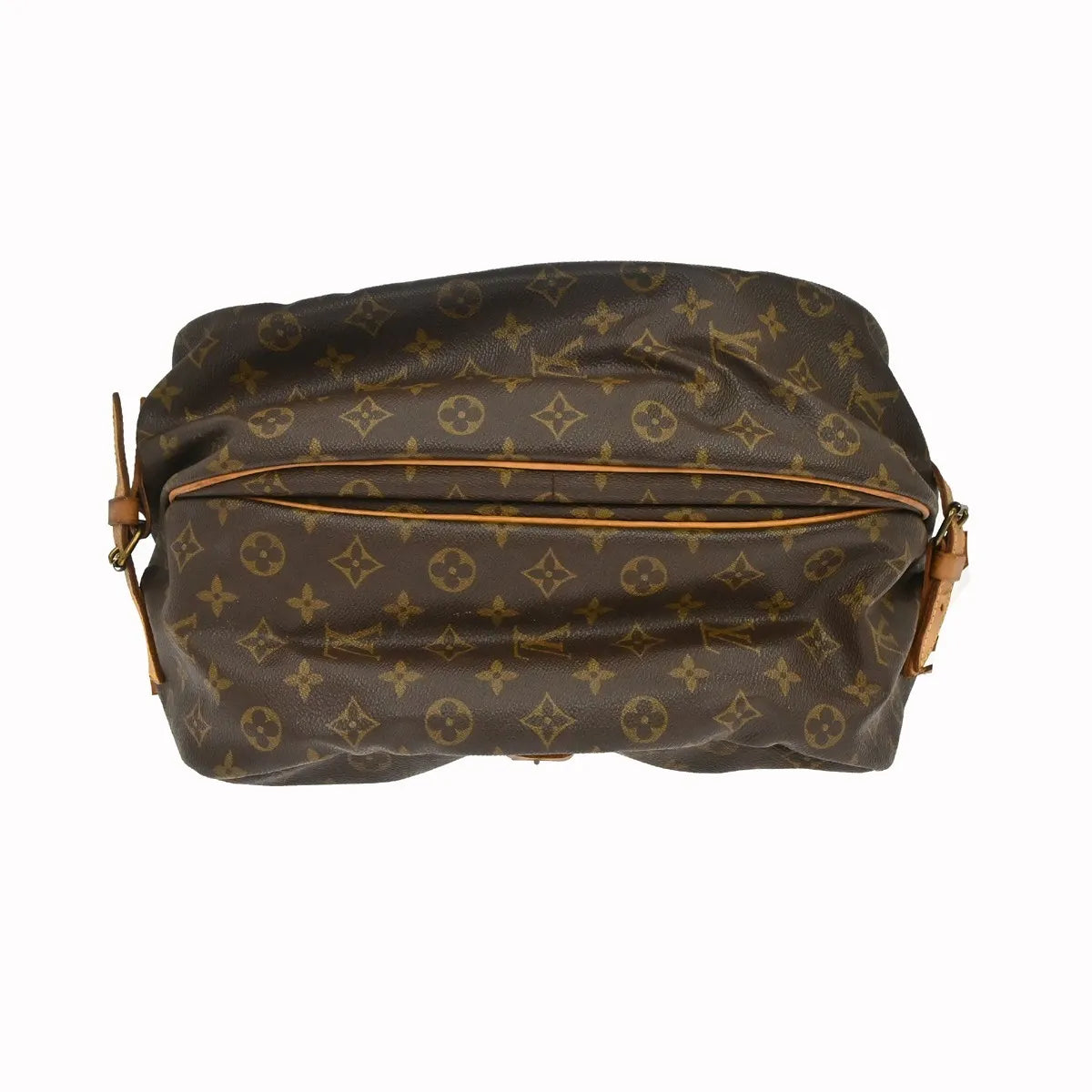 Louis Vuitton Saumur Monogram Brown Canvas Shoulder Bag Bag (Pre-Owned)