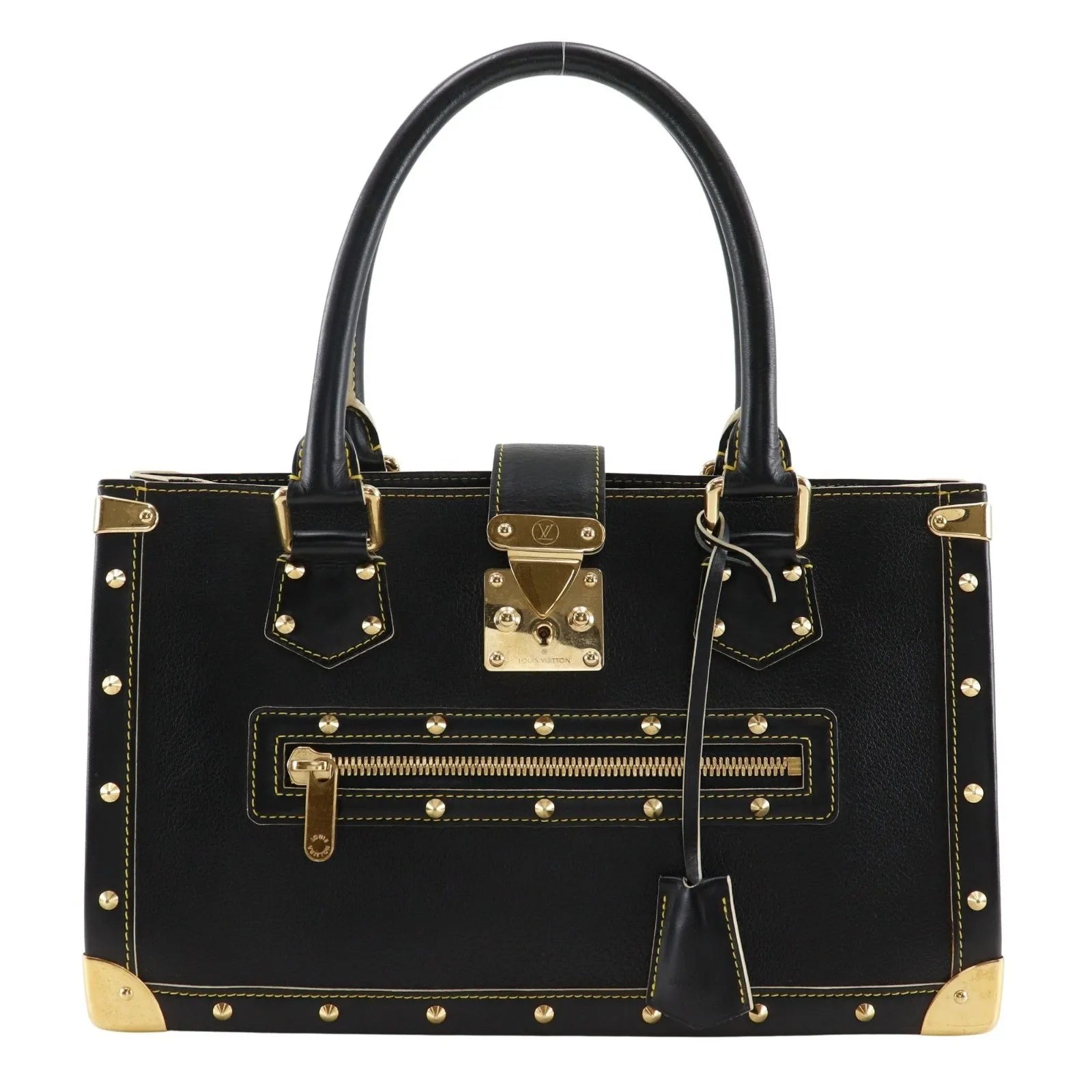 Louis Vuitton Suhali Le Fabuleux Leather Black Leather Handbag (Pre-Owned)