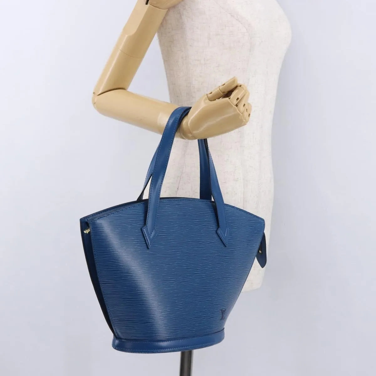 Louis Vuitton Saint Jacques Epi Blue Leather Handbag (Pre-Owned)