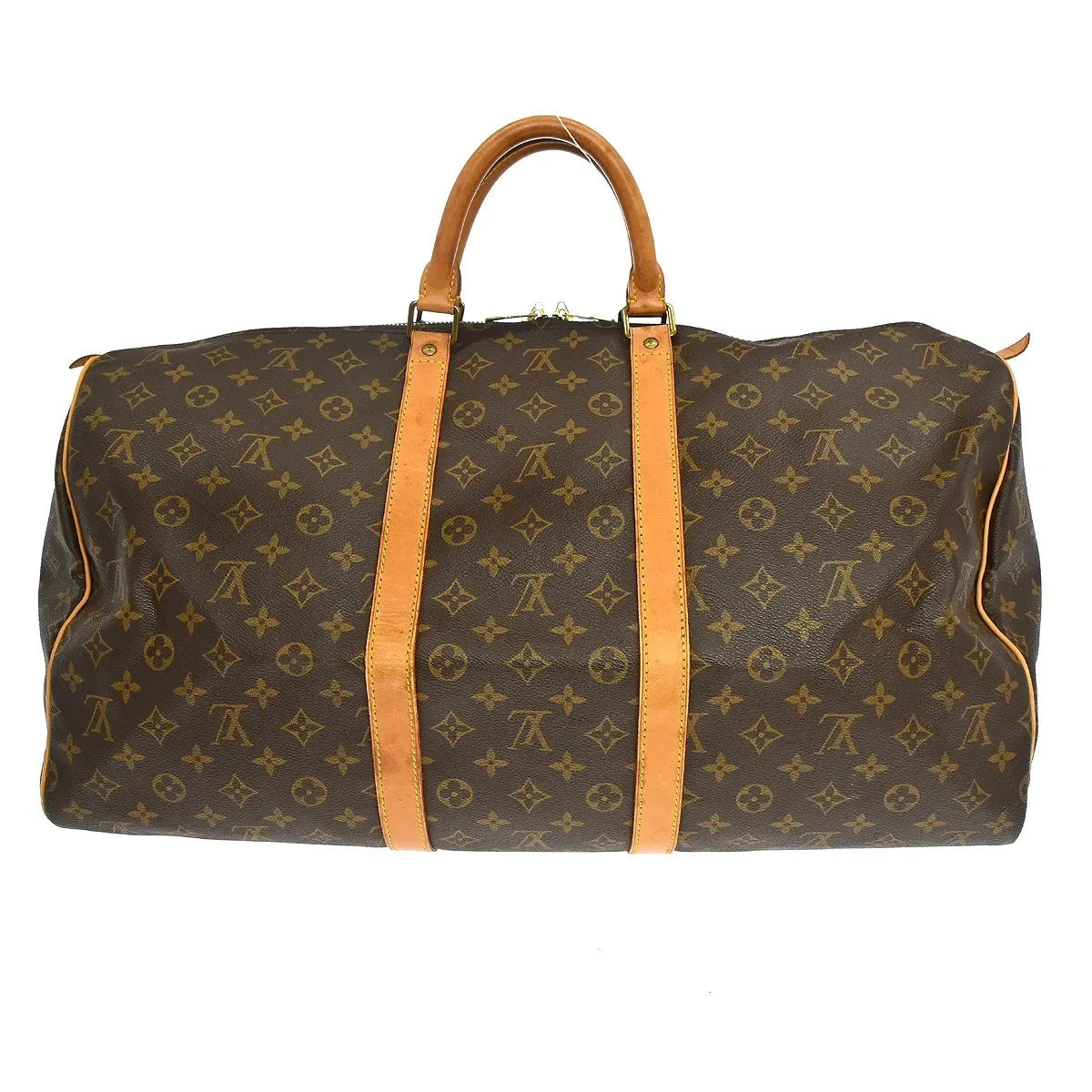 Louis Vuitton Keepall Bag Monogram Canvas Brown Canvas Travel Bag Bag (Pre-Owned)