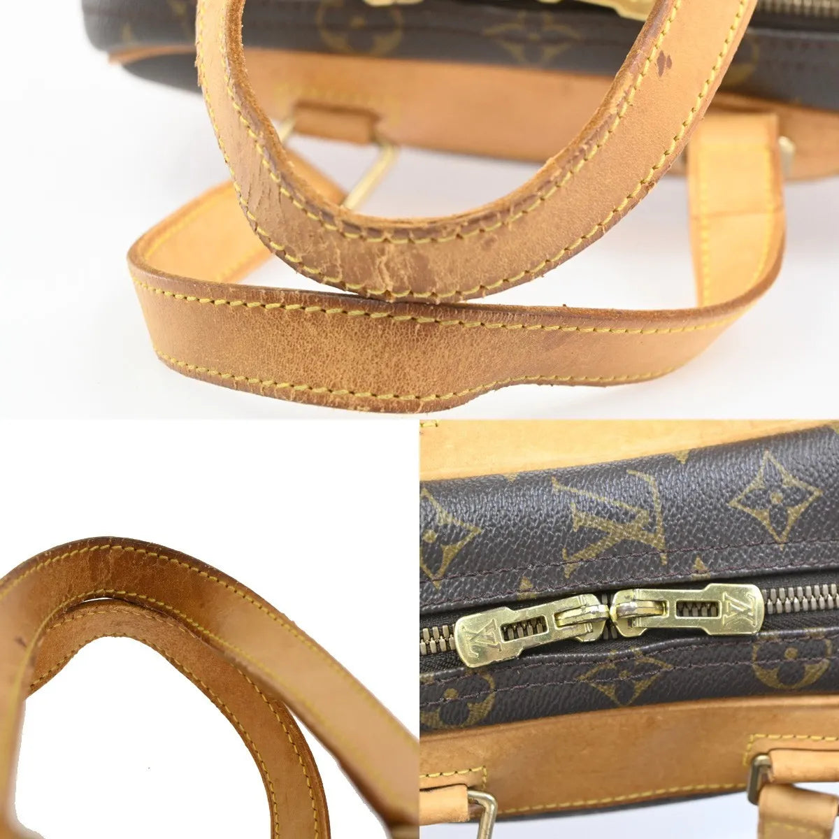Louis Vuitton Excursion Monogram Brown Leather Handbag (Pre-Owned)