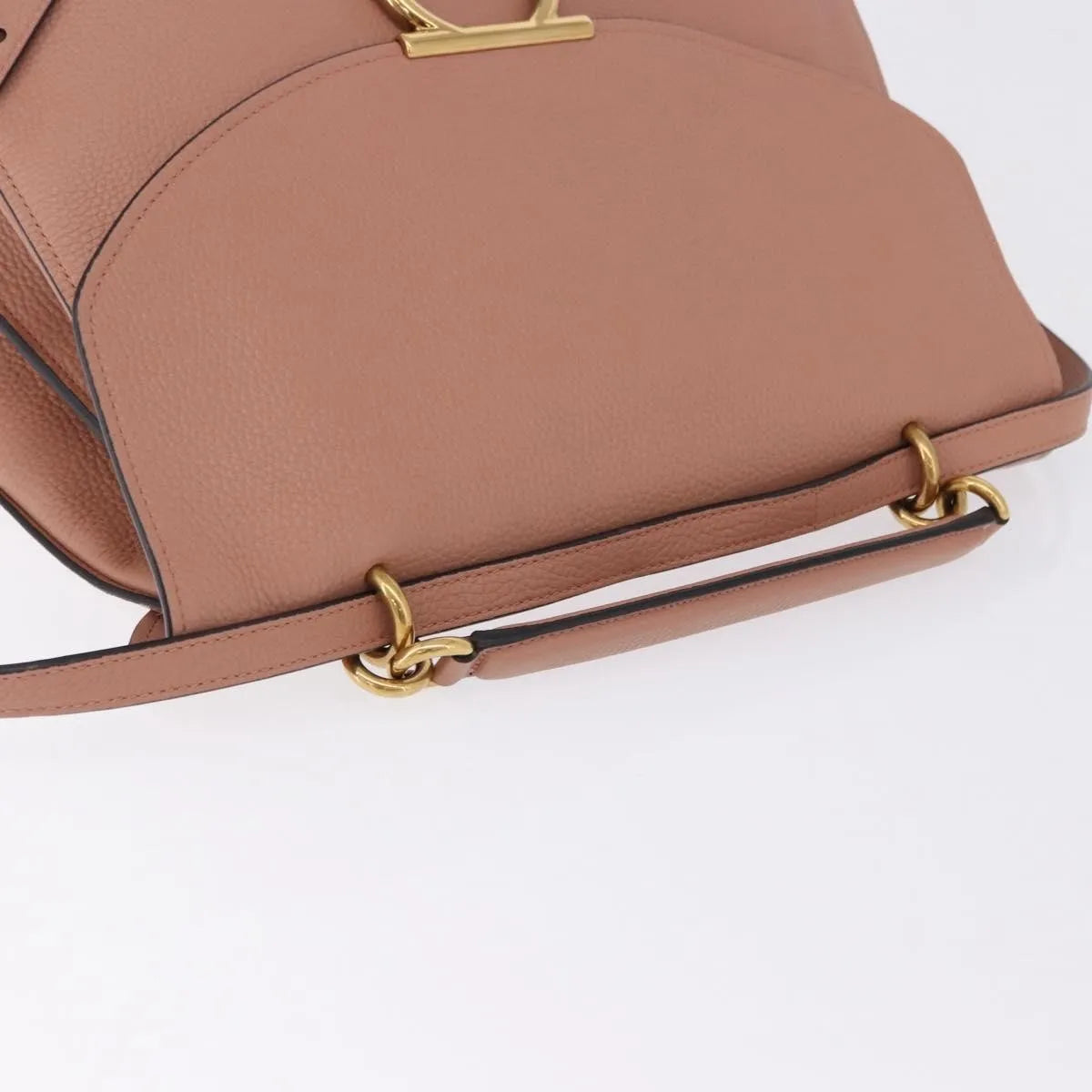 Salvatore Ferragamo Margot Satchel Leather Pink Leather Handbag (Pre-Owned)