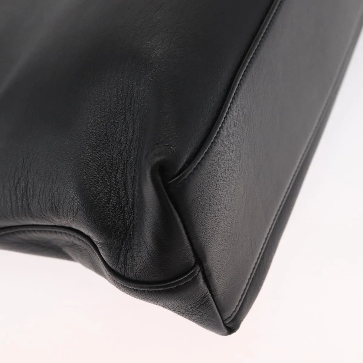 Gucci Linea Matisse Interlocking G Top Handle Tote Leather Black Leather Shoulder Bag Bag (Pre-Owned)