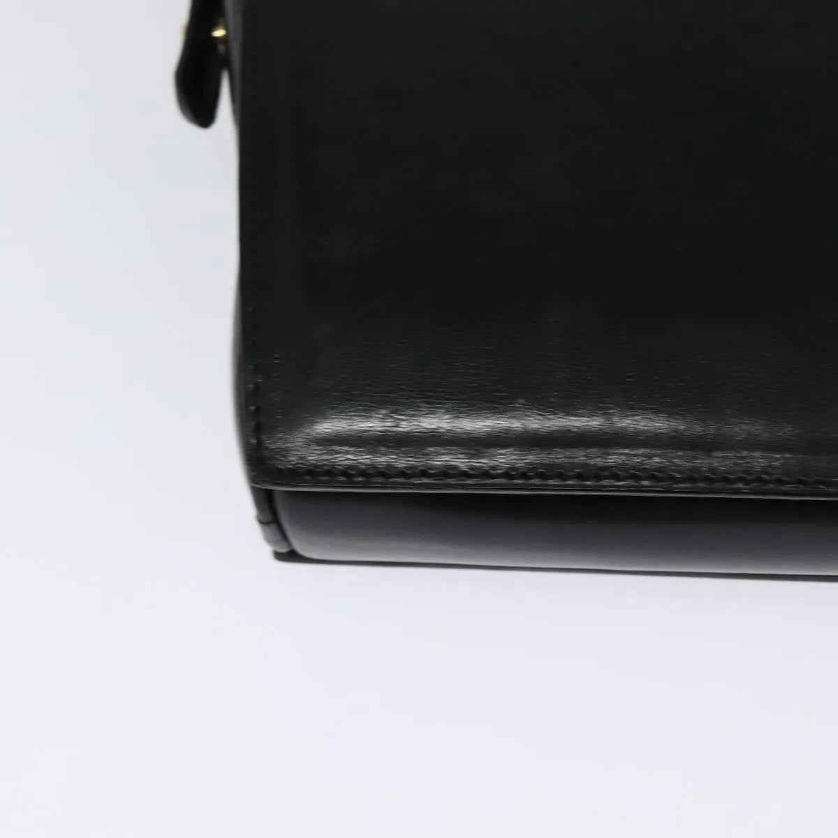 Celine Vintage Leather Black Leather Shoulder Bag Bag (Pre-Owned)