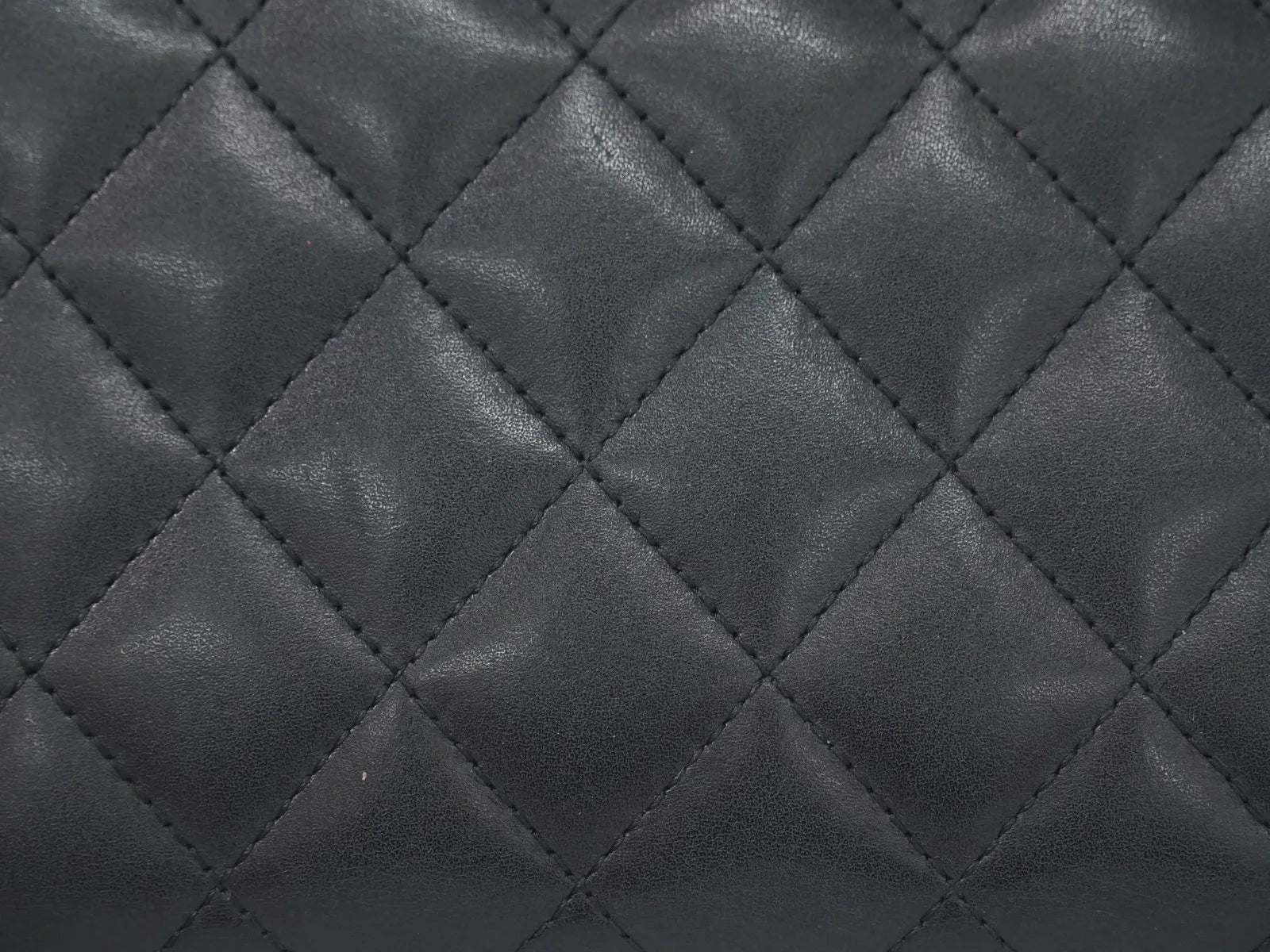 Chanel Cambon Zip Around Quilted Lambskin Black Leather Wallets Accessory (Pre-Owned)
