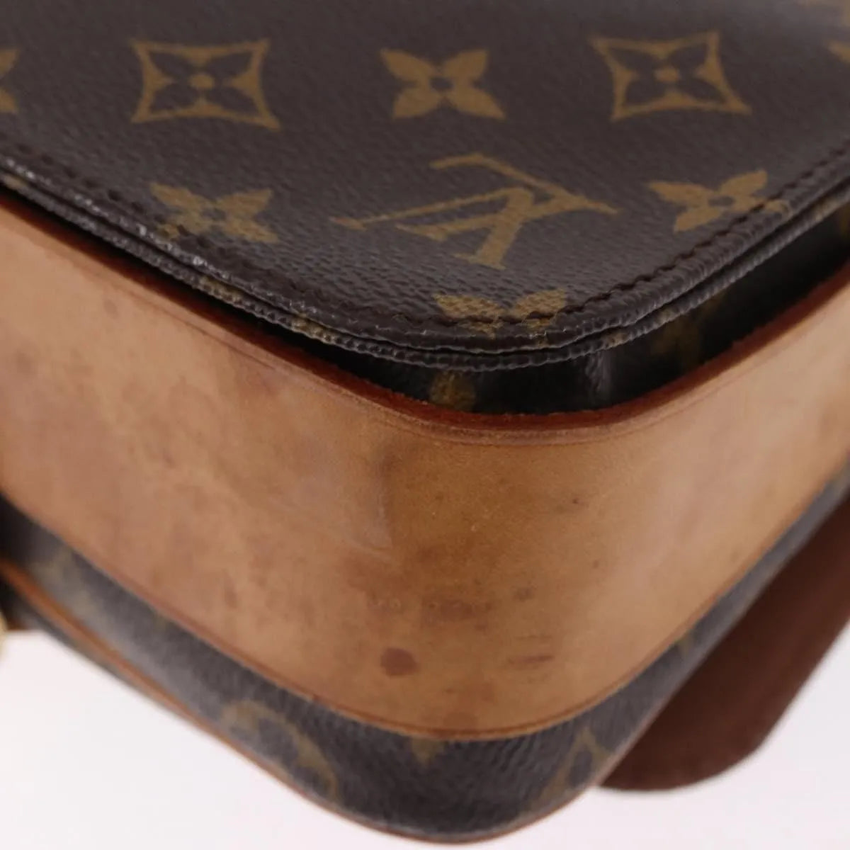 Louis Vuitton Cartouchiere Monogram Brown Canvas Shoulder Bag Bag (Pre-Owned)