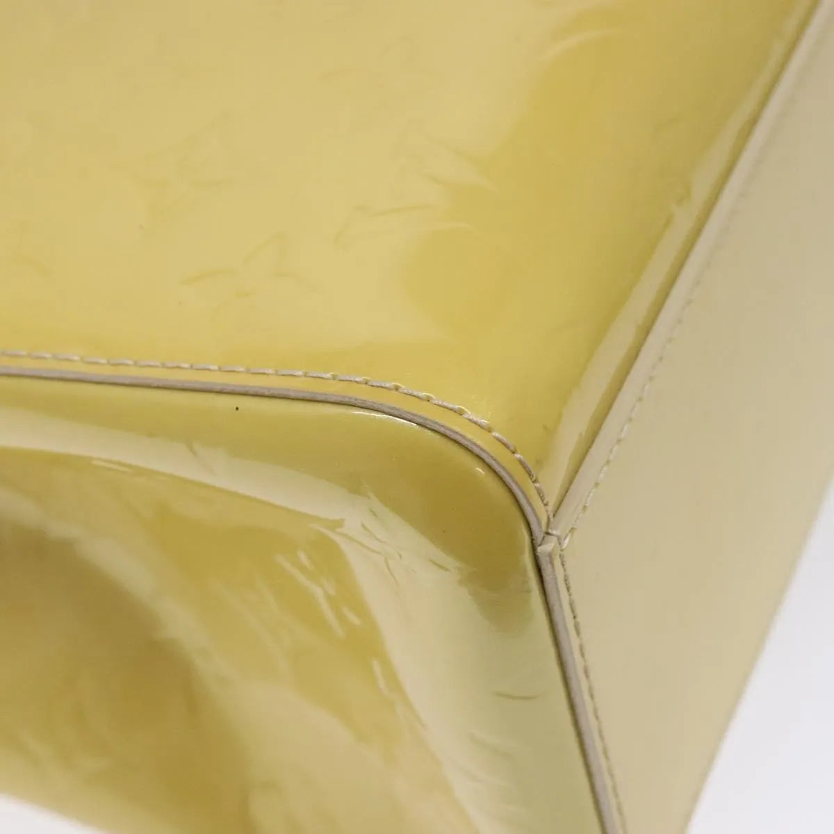 Louis Vuitton Catalina Monogram Vernis Yellow Patent_Leather Tote Bag Bag (Pre-Owned)