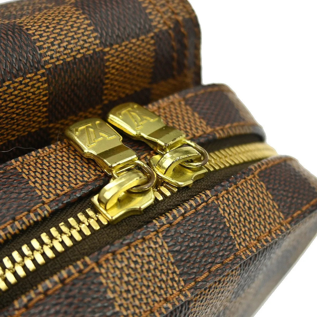 Louis Vuitton Geronimos Waist Damier Ebene Brown Canvas Shoulder Bag Bag (Pre-Owned)