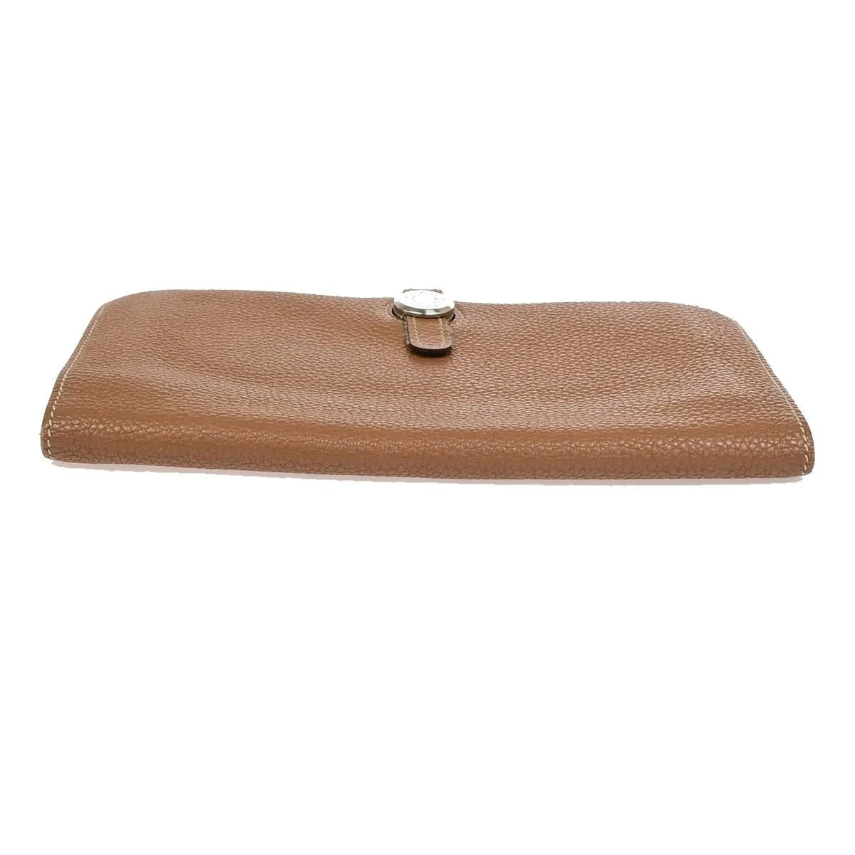 Hermes Dogon Duo Combined Leather Brown Leather Wallets Accessory (Pre-Owned)