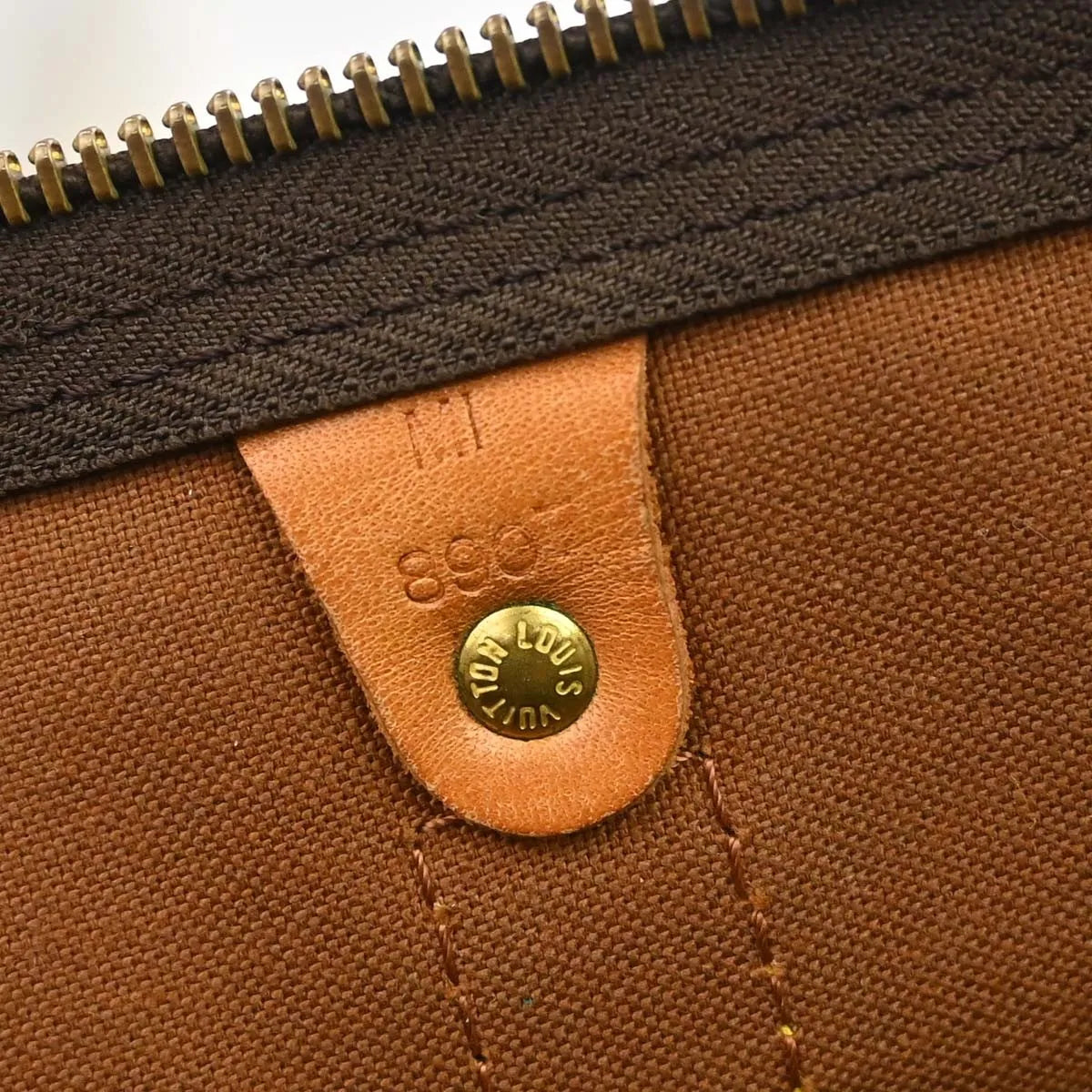 Louis Vuitton Keepall Monogram Canvas Brown Canvas Travel Bag Bag (Pre-Owned)