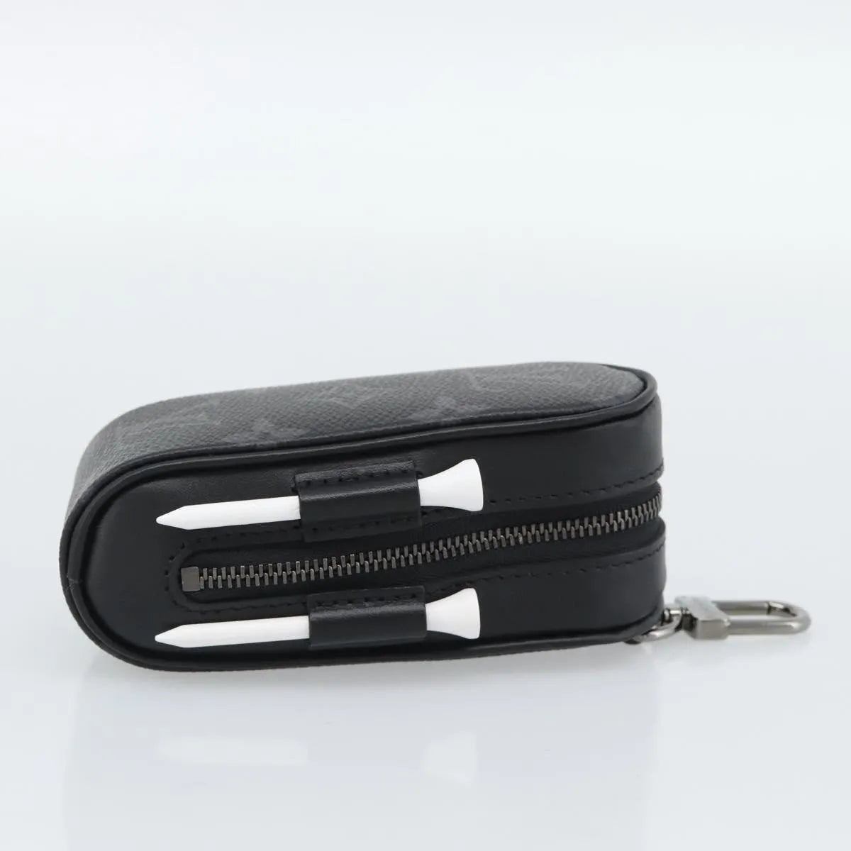 Louis Vuitton Golf Ball Case Monogram Black Canvas Clutche & Pouche Bag (Pre-Owned)