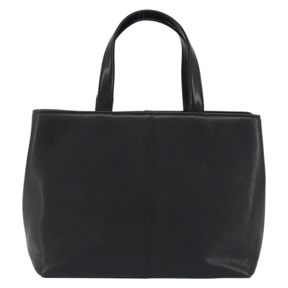 Burberry Vintage Leather Black Leather Handbag (Pre-Owned)