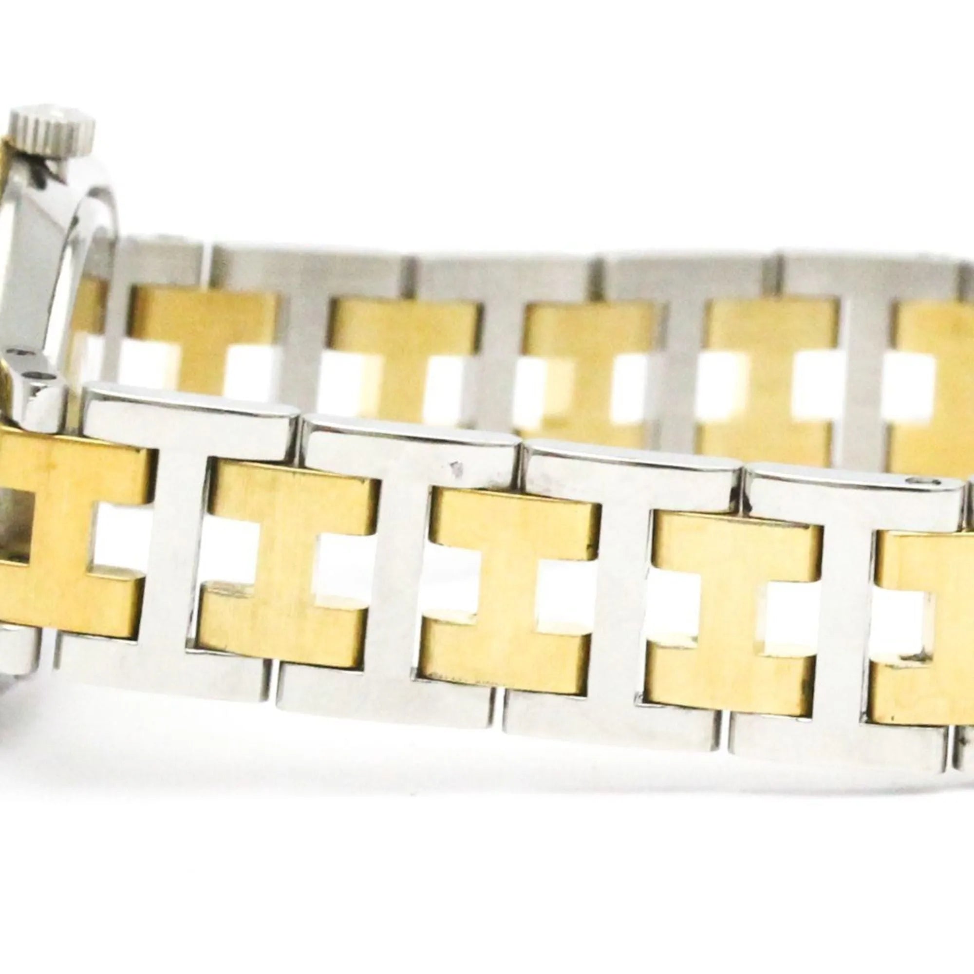 Hermes Arceau Quartz Watch Stainless Steel And Plated Metal Watch (Pre-Owned)