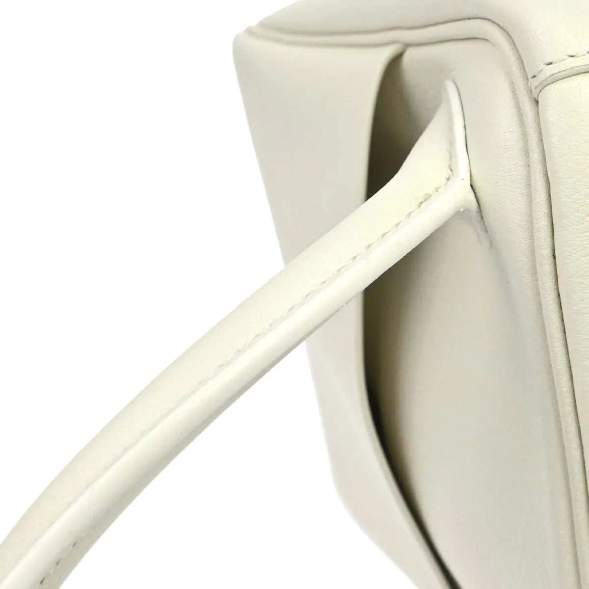 Hermes Lindy Evercolor White Leather Shoulder Bag Bag (Pre-Owned)