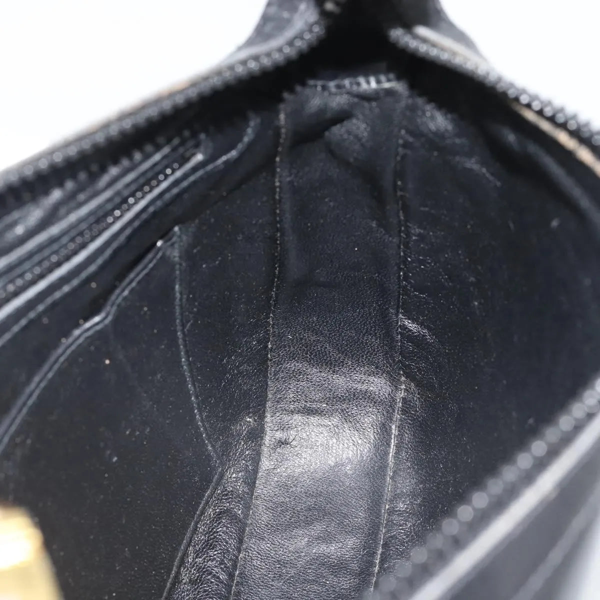Gucci Vintage Horsebit Leather Black Leather Shoulder Bag Bag (Pre-Owned)