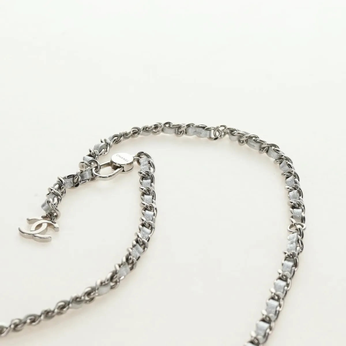 Chanel Cc Star Flap Chain Belt Quilted Lambskin Silver Leather Clutche & Pouche Bag (Pre-Owned)
