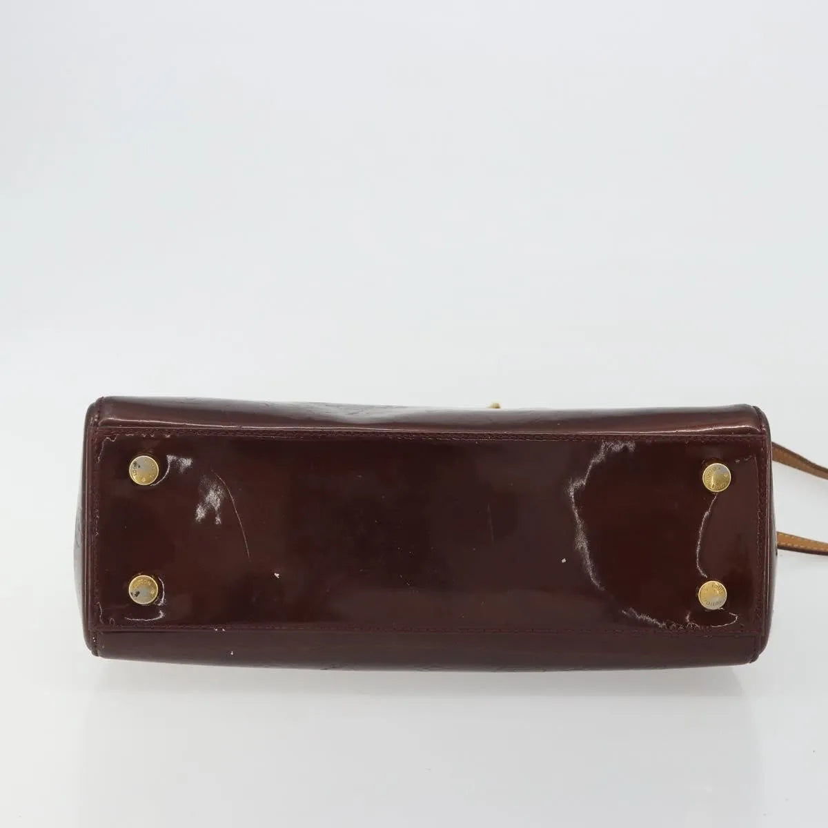 Louis Vuitton Brea Monogram Vernis Burgundy Patent_Leather Handbag (Pre-Owned)