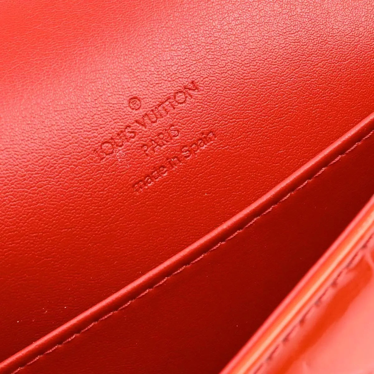 Louis Vuitton Thompson Street Handbag Monogram Red Patent_Leather Shoulder Bag Bag (Pre-Owned)